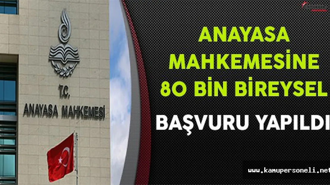 Anayasa Mahkemesine 80 Bin Bireysel Başvuru Yapıldı