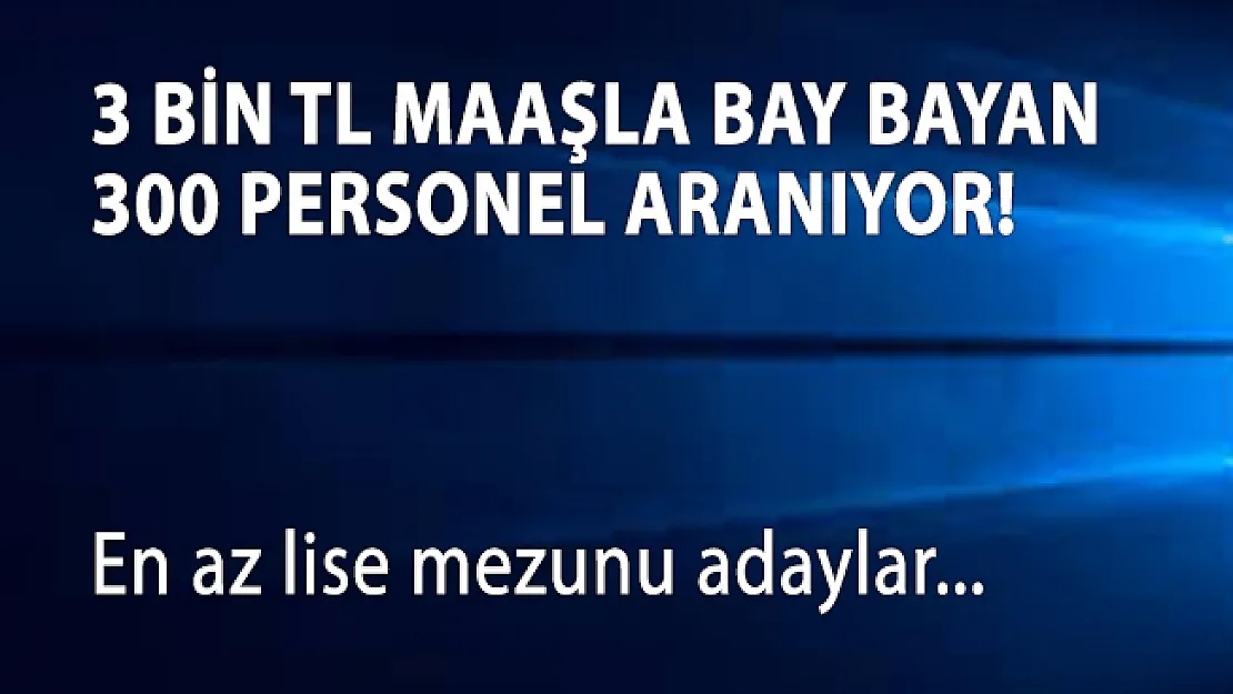 ANK Teknoloji İŞKUR aracılığı ile 300 personel alımı yapacak!