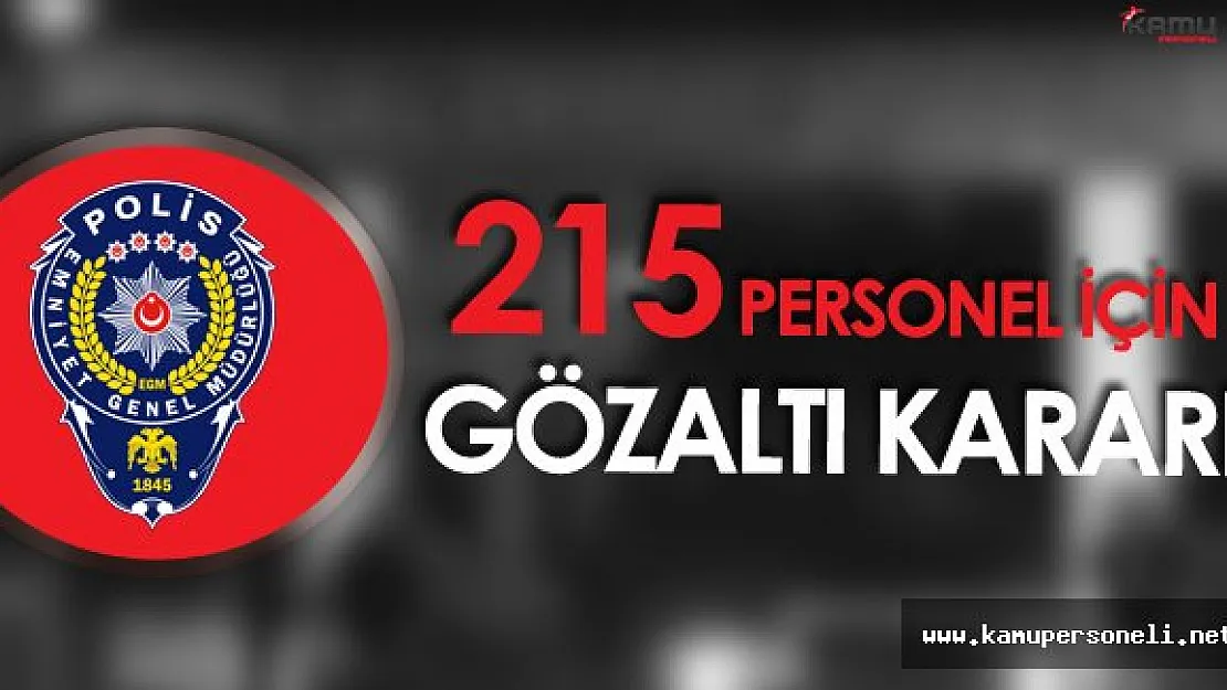 Ankara Emniyetinde Bylock Operasyonu - 215 Personel İçin Gözaltı Kararı