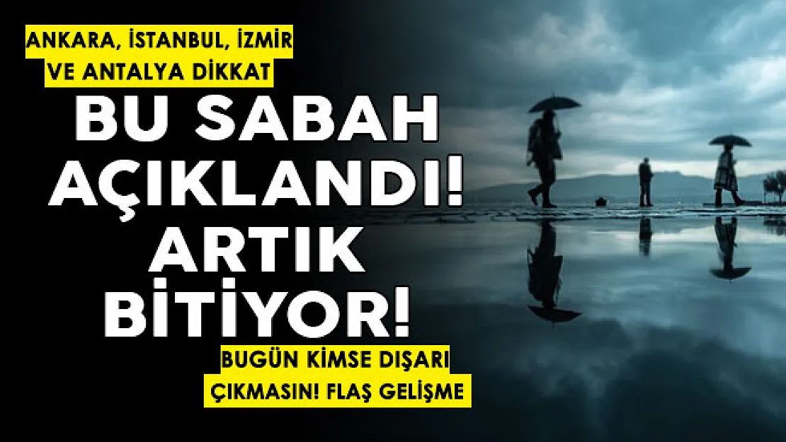 Ankara, İstanbul, İzmir ve Antalya'da yaşayan herkesi ilgilendiriyor! Bu sabah açıklandı: Artık bitiyor