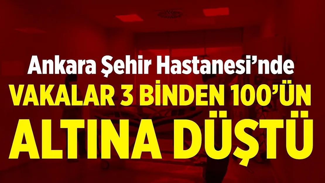 Ankara Şehir Hastanesi'nde koronavirüs vakaları 3 binden 100'ün altına düştü!