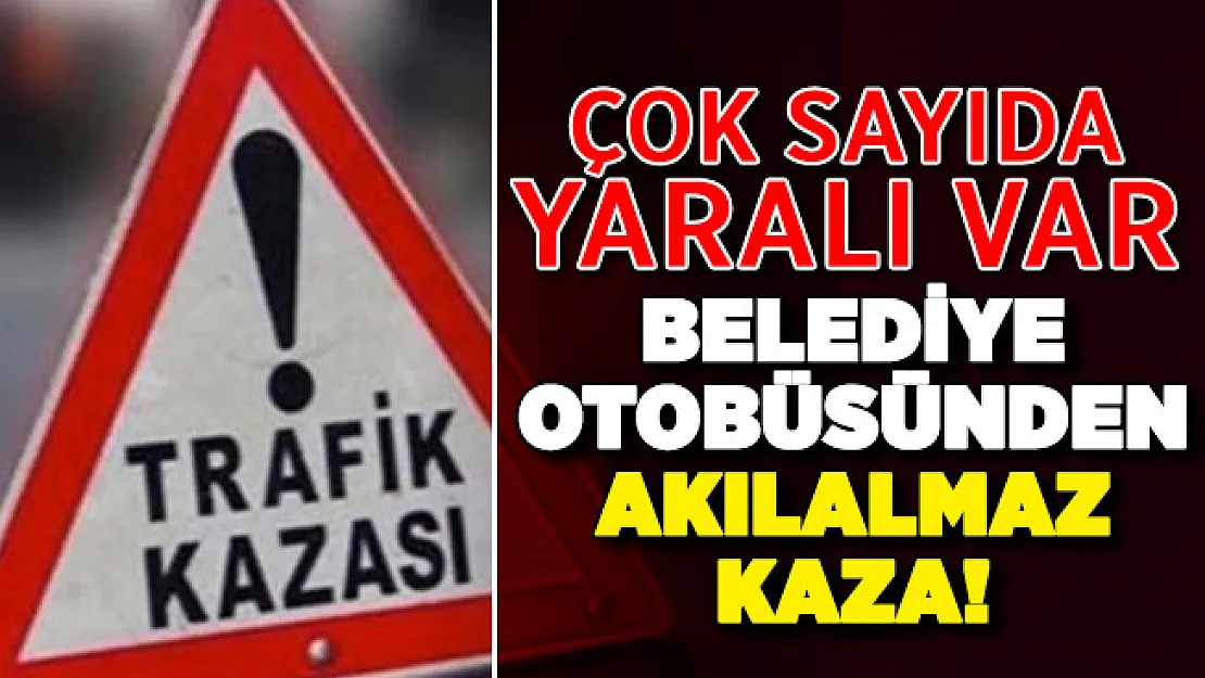 Ankara'da belediye otobüsü üst geçit asansörüne çarptı! Çok sayıda yaralı var