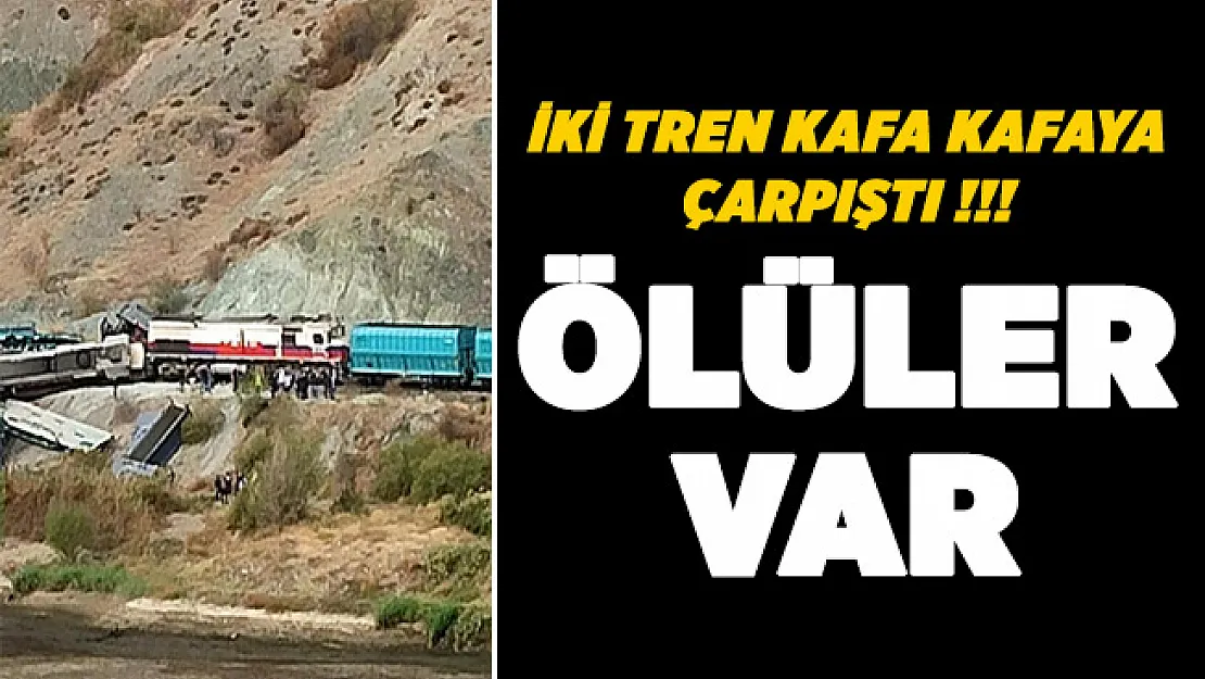 Ankara'da iki tren kafa kafaya çarpıştı! Ölüler var