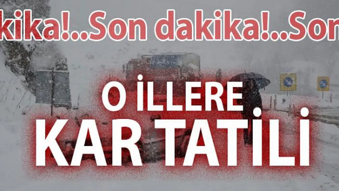 Ankara'da okullar tatil edildi! 14 Aralık hangi illerde okular kar tatili edildi? | Son dakika kar tatili haberleri