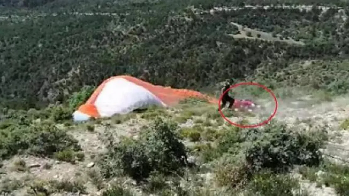 Ankara'da paraşüt kazası! Hemen müdahale edildi
