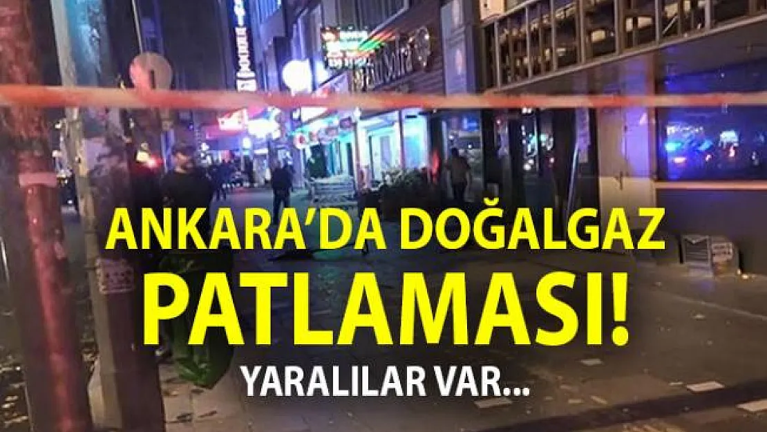 Ankara'da Patlama Son Dakika ! Necatibey Caddesinde Doğalgaz Patlaması
