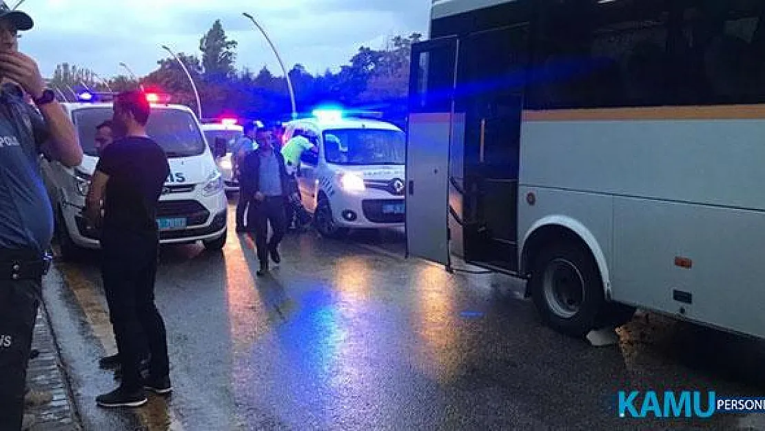 Ankara'da Polisleri Taşıyan Servis, Belediye Otobüsüne Çarptı! 3'ü Polis, 8 Kişi Yaralandı