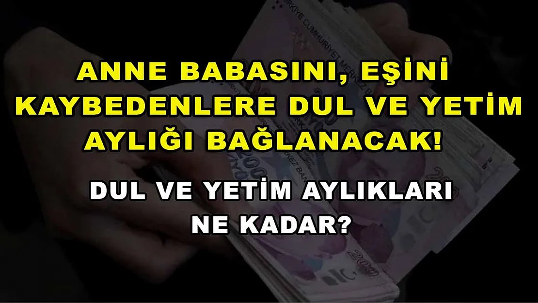 Anne babasını, eşini kaybedenlere dul ve yetim aylığı bağlanacak! Dul ve yetim aylıkları ne kadar?