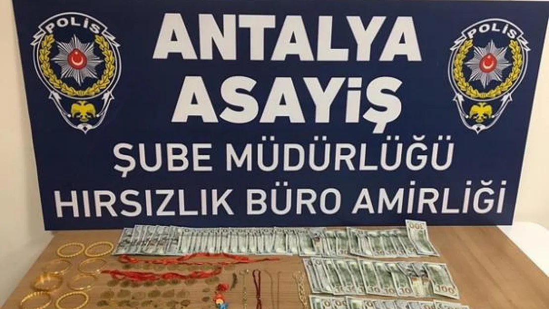 Antalya'da bir evden 400 bin TL çalan hırsızlar bekçilere yakalandı!