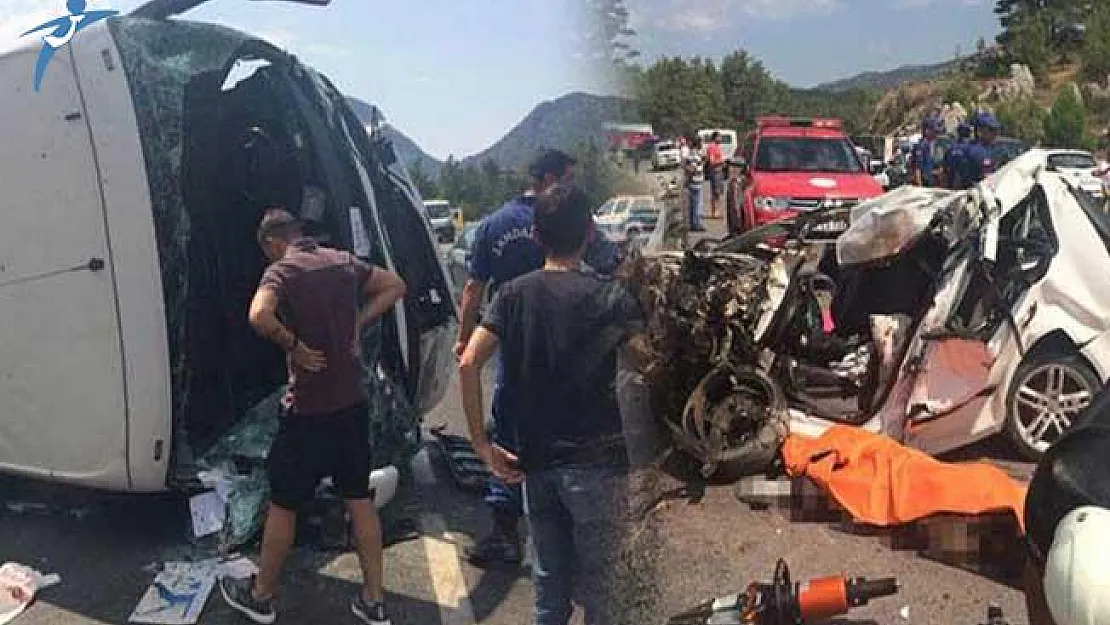 Antalya'da Feci Kaza ! Ölüler ve Çok Sayıda Yaralı Var
