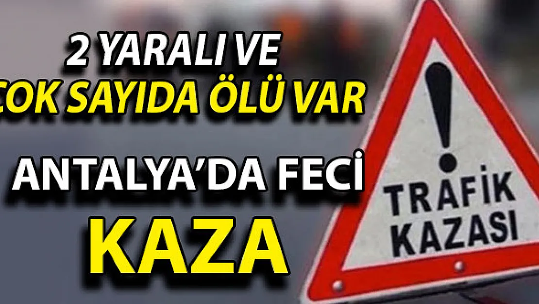 Antalya'da Korkunç Trafik Kazası: Çok Sayıda Ölü ve 2 Yaralı Var