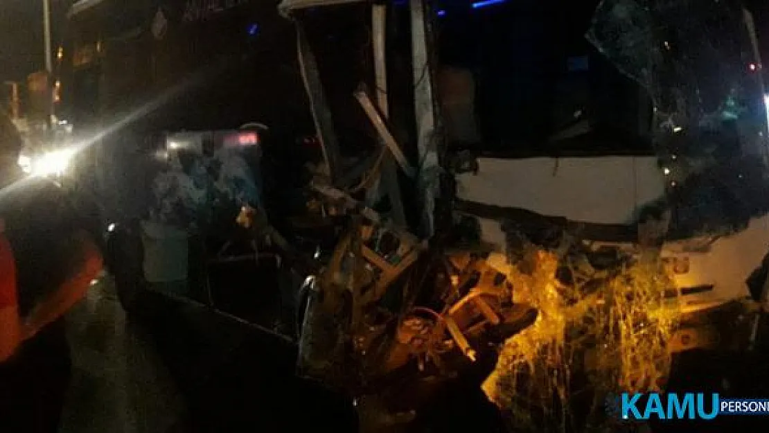 Antalya'da Son Dakika Trafik Kazası! Antalya - Manavgat yolunda yolcu otobüsü ile tur otobüsü çarpıştı
