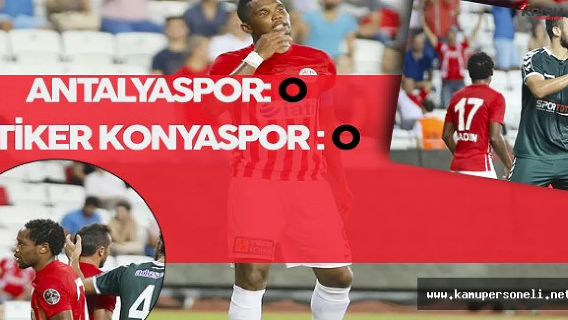 Antalyaspor ile Konyaspor Yenişemedi