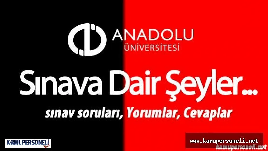 AÖF Sınav Heyecanı Başladı ( Sınav için Öğrenci Yorumları - Sorular - Sizce Sınav Kolay Mıydı? )