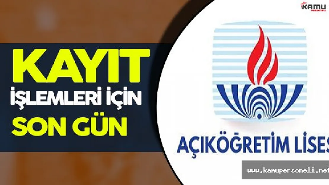 AÖL Kayıt Yenileme ve Yeni Kayıt İşlemleri Sonlanmak Üzere