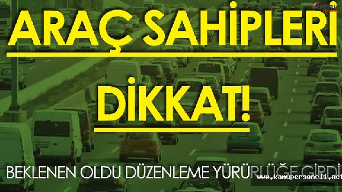 Araç Sahipleri Dikkat! Beklenen ÖTV Düzenlemesi Resmi Gazete'de Yayımlandı