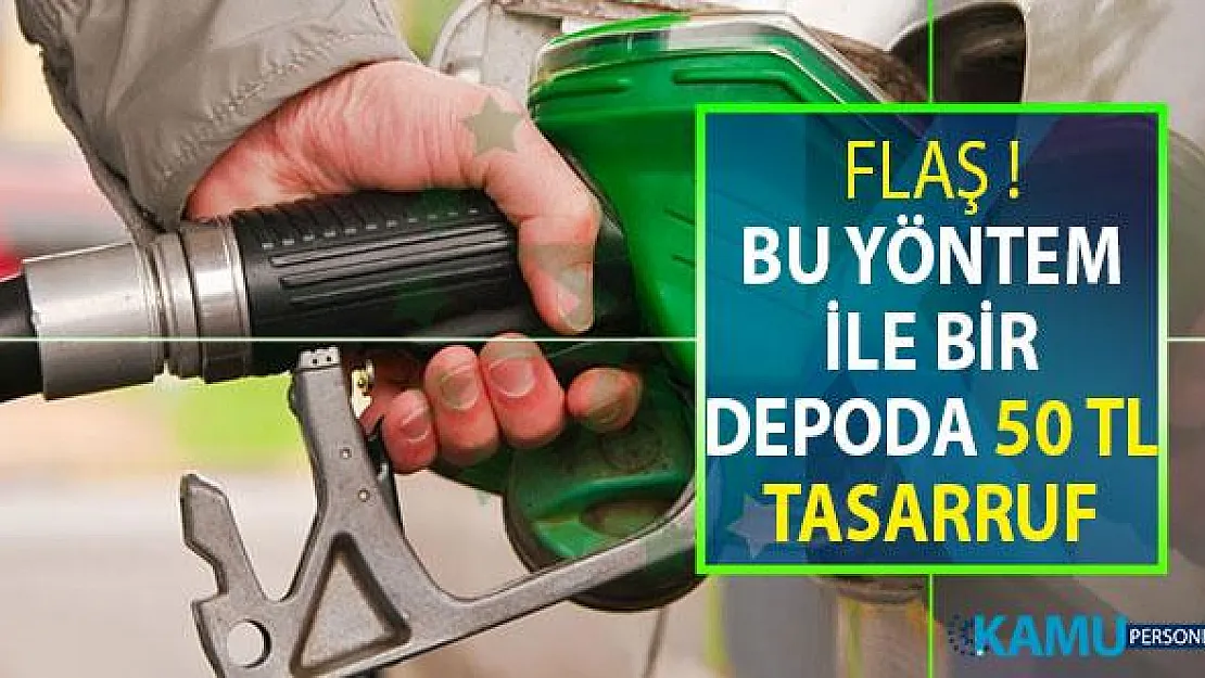 Araç Sahipleri Dikkat ! Bu Yöntem İle Bir Depoda 50 TL Kar Edebilirsiniz