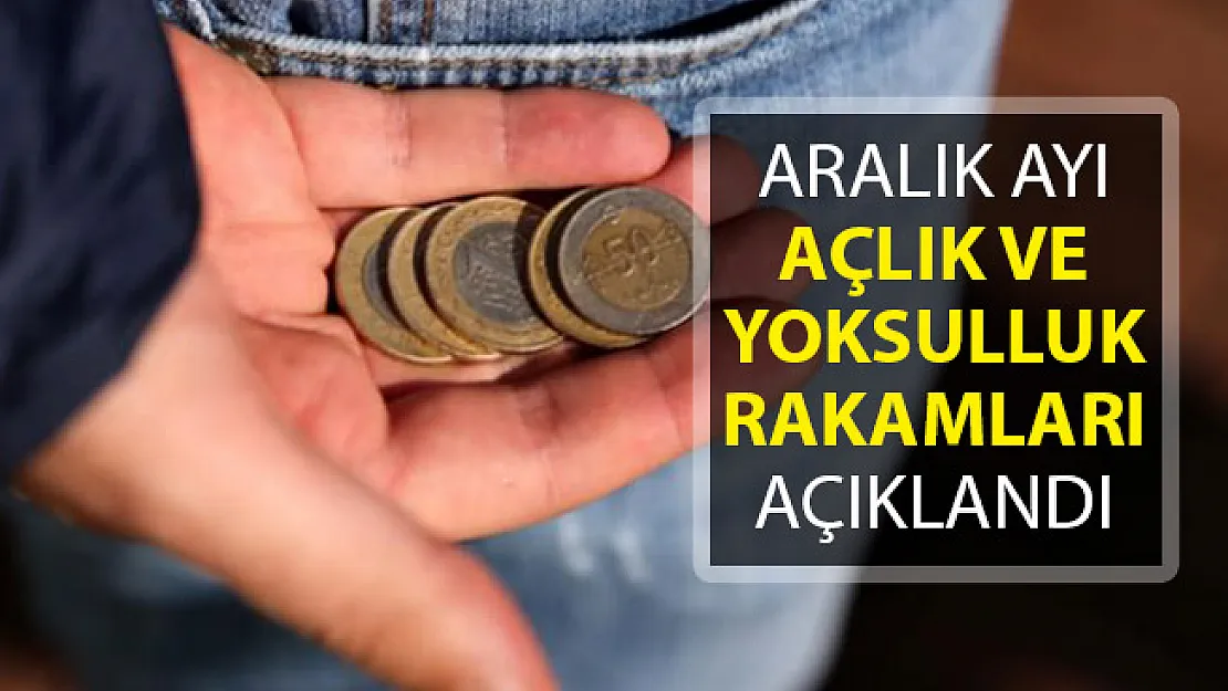 Aralık Ayı Açlık ve Yoksulluk Rakamları Açıklandı