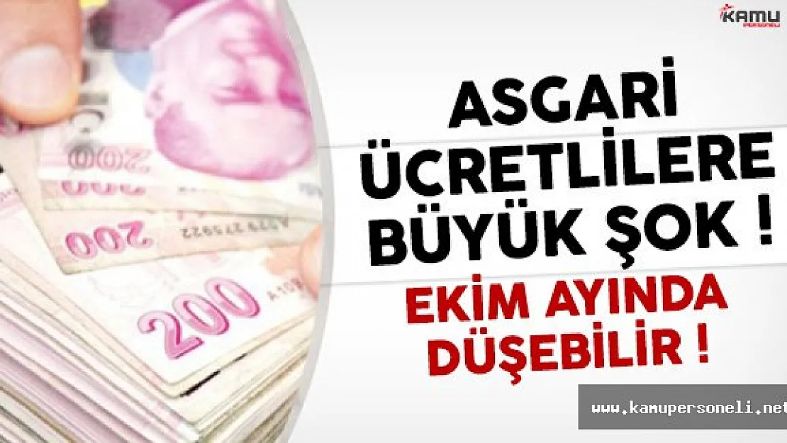 Asgari Ücret Düşecek Mi ? Bakanlıklar Düğmeye Bastı