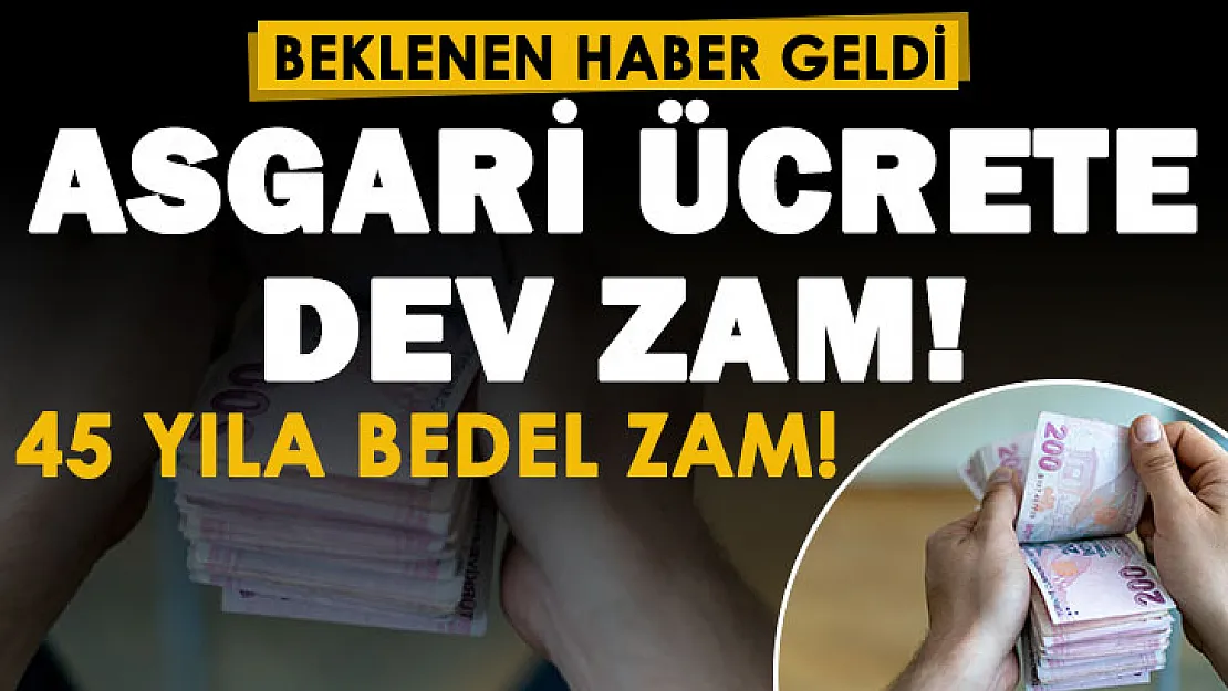 Asgari ücret için beklenen açıklama: Asgari ücrete 45 yıla bedel bir zam! Dev zammın yanı sıra vergi kesintisi kaldırılıyor