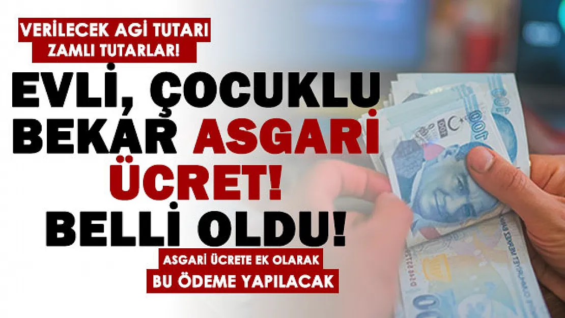 Asgari ücret için son düzlük! Beklenen tutar belli oldu: İşte 2022 zamlı asgari ücret ve zamlı evli, çocuklu ve bekar AGİ tutarları! Maaşa ek bu ödeme alınacak