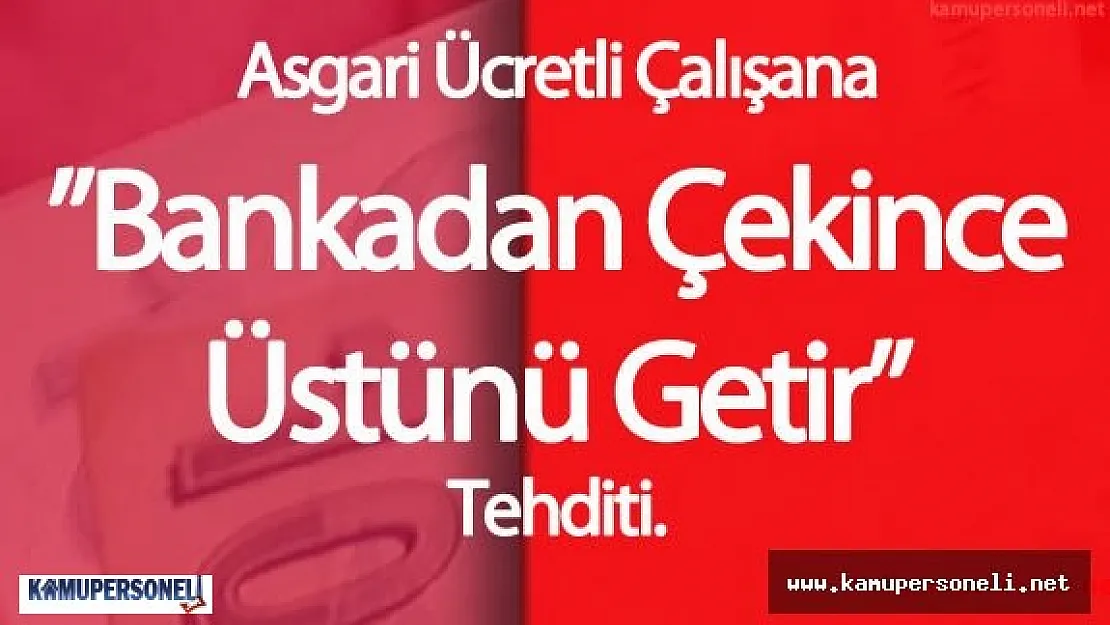 Asgari Ücret Kurnazlığına Şikayet Yağdı ( İşçiye 1300 Lira vermemek için bakın neler yapıyorlar)