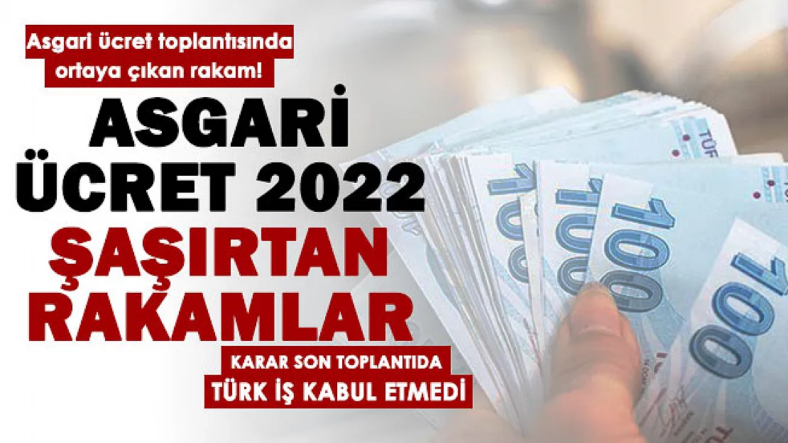 Asgari ücret toplantısı sona erdi! Toplantıda şaşırtan rakamlar ortaya çıktı: İşte tarafların talepleri