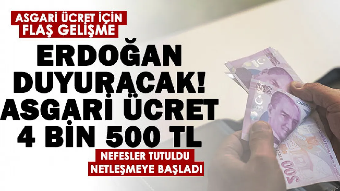 Asgari ücret zammı için milyonları heyecanlandıran gelişme! Cumhurbaşkanı Erdoğan açıklayacak: Nefesler tutuldu