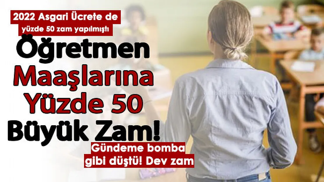 Asgari ücrete yapılan yüzde 50 zamdan sonra öğretmen maaşlarına da yüzde 50 zam! Peş peşe paylaşımlar geliyor