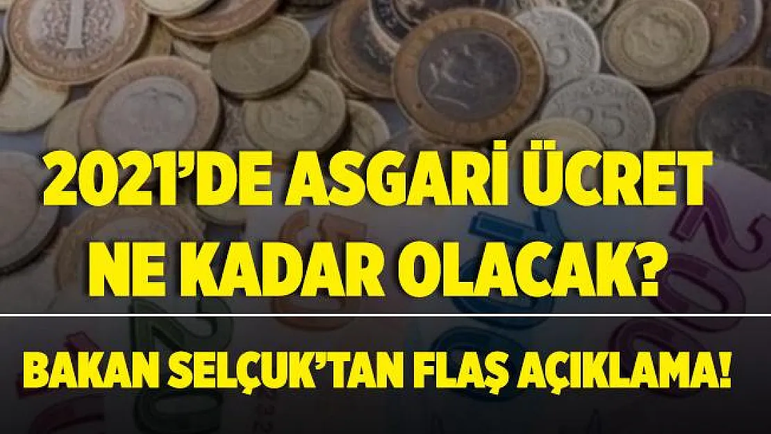 Asgari ücretle çalışanlar dikkat! Bakan Selçuk'tan yeni yıl asgari ücret açıklaması!