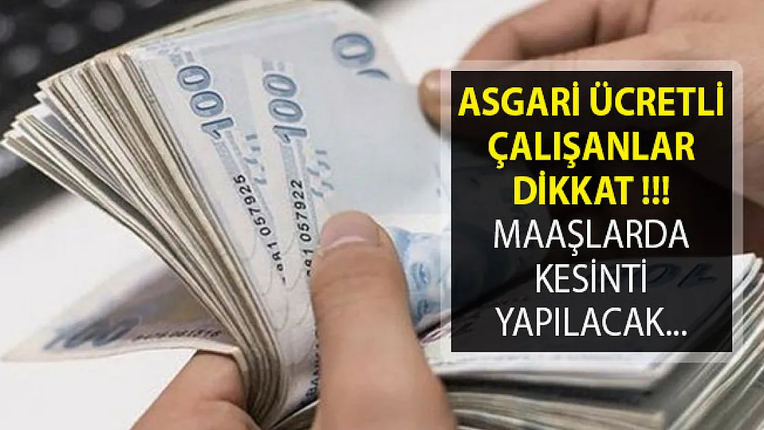 Asgari Ücretli Çalışanlar 2019'da Yüzde 20 Vergi Ödeyecek!