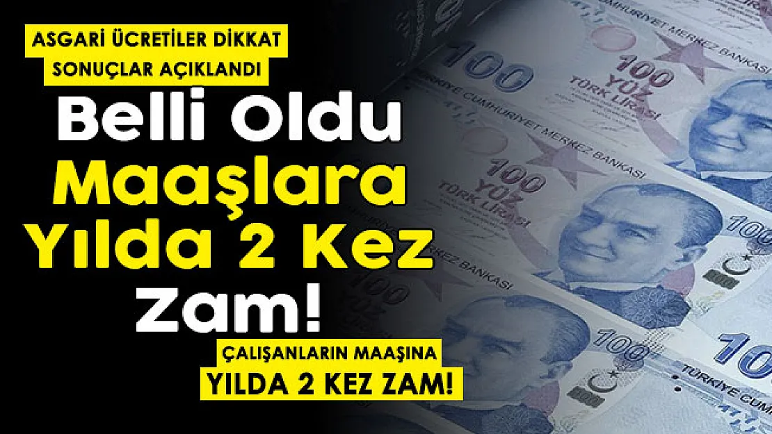 Asgari ücretli çalışanlar dikkat! Sonuçlar açıklandı: Milyonlarca çalışanın maaşına yılda iki kez zam