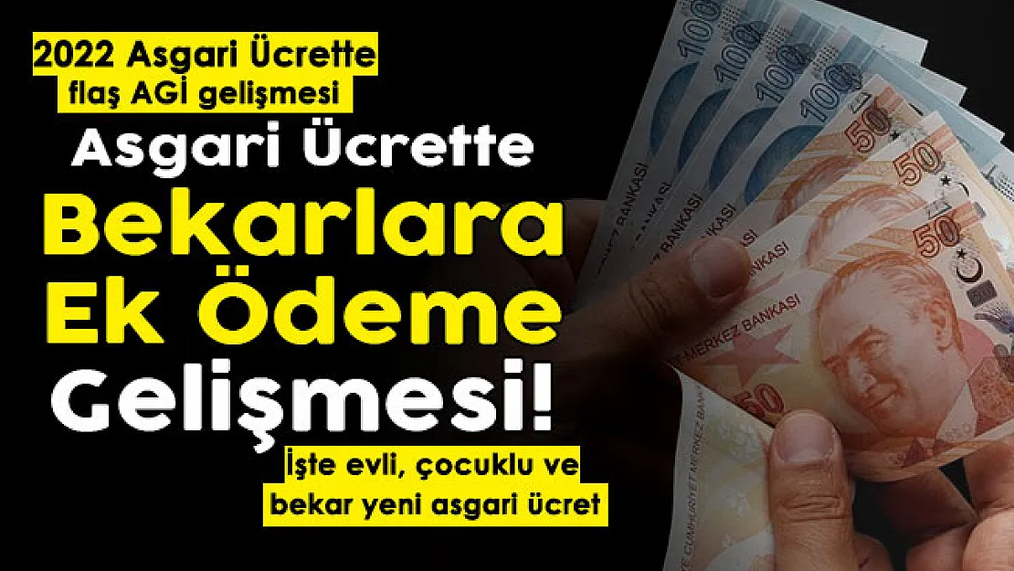 Asgari ücrette flaş AGİ gelişmesi! Bekar çalışanlara ek ödeme detayı: İşte evli çocuklu ve bekar yeni asgari ücret maaşları