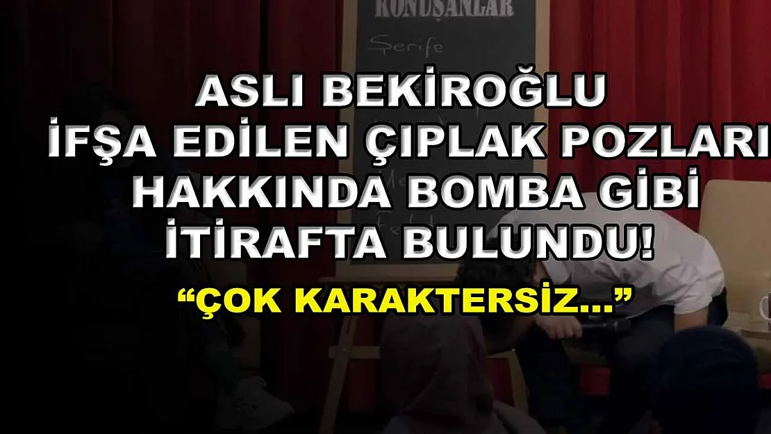 Aslı Bekiroğlu ifşa edilen çıplak pozları hakkında bomba gibi itirafta bulundu! 'Çok karaktersiz…'