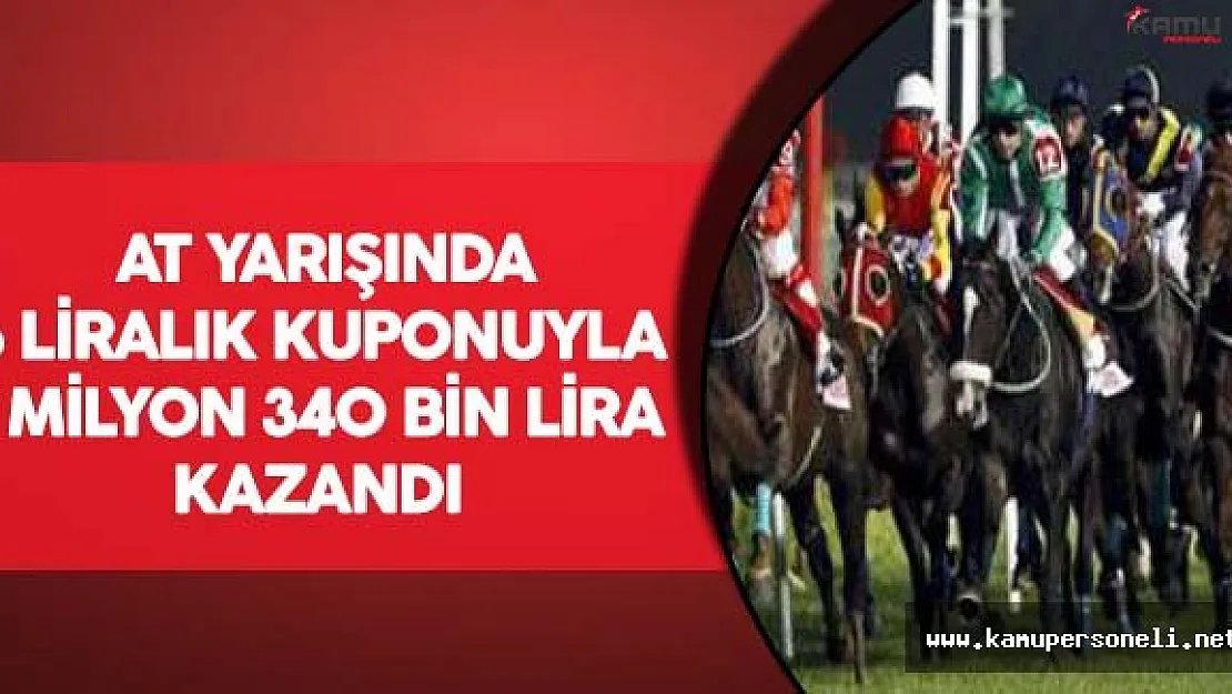 At Yarışında 6 Liralık Kuponuyla 1 Milyon 340 Bin Lira Kazandı