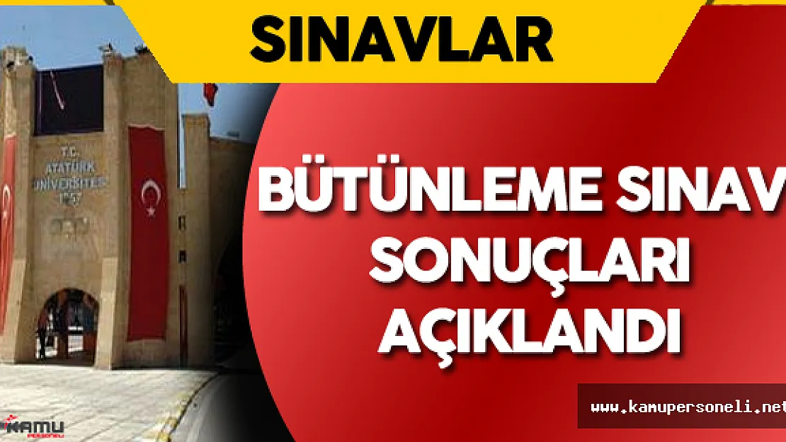 ATA AÖF Bütünleme Sınavı Sonuçları Açıklandı