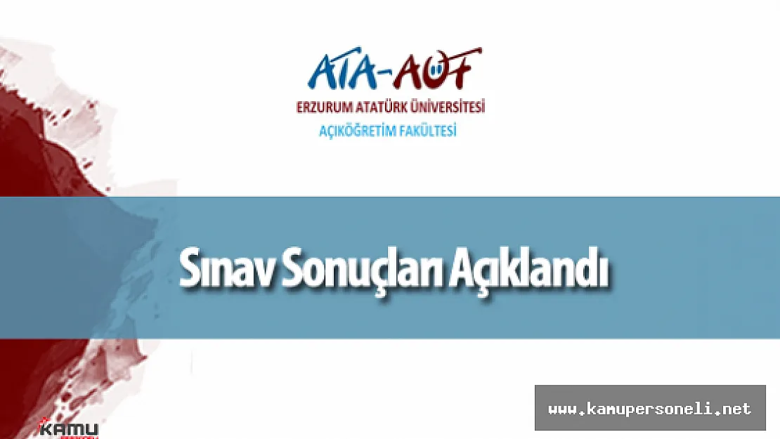 ATA AÖF Vize Sonuçları Açıklandı ( LMS Sorgu Ekranı )