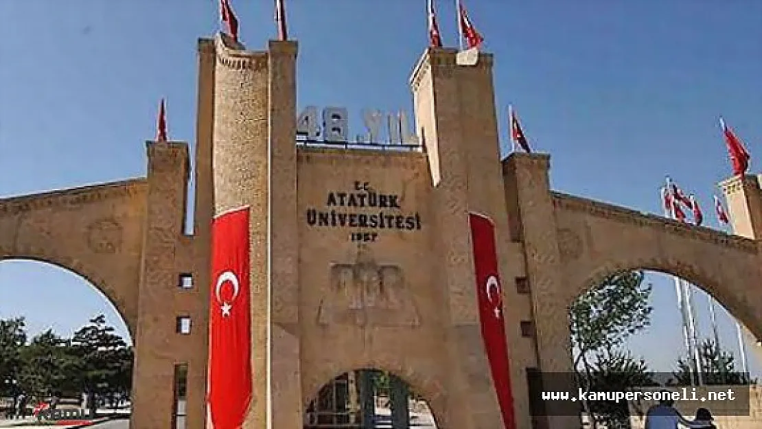 Atatürk Üniversitesi Akademik Personel alımı İlanı