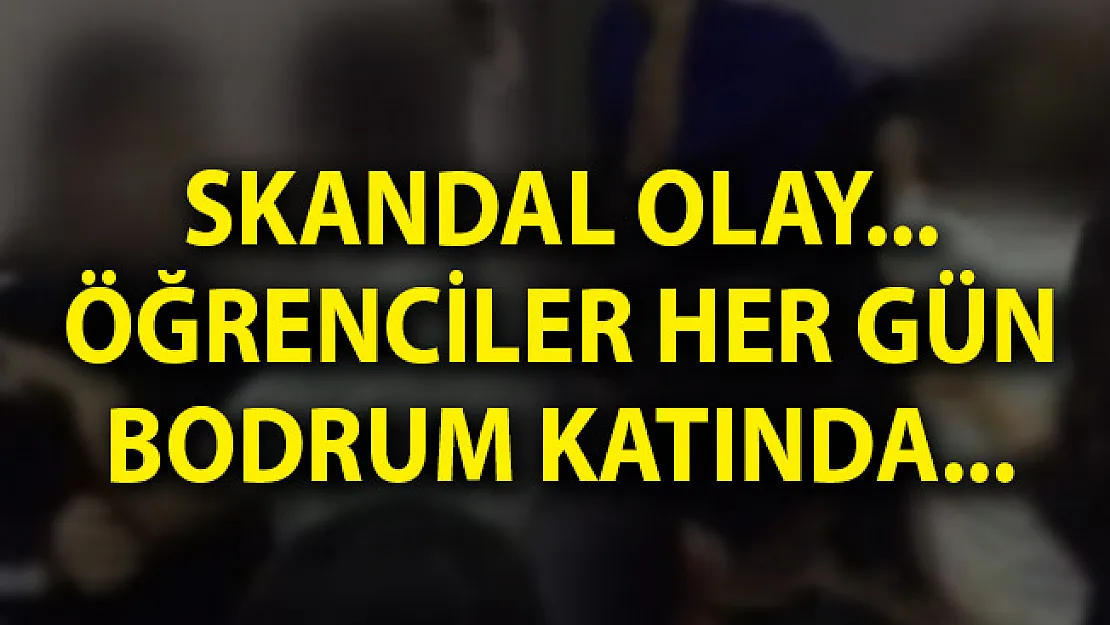 Avcılar'da Bir Ortaokulun Bodrum Katında Skandal Olay!