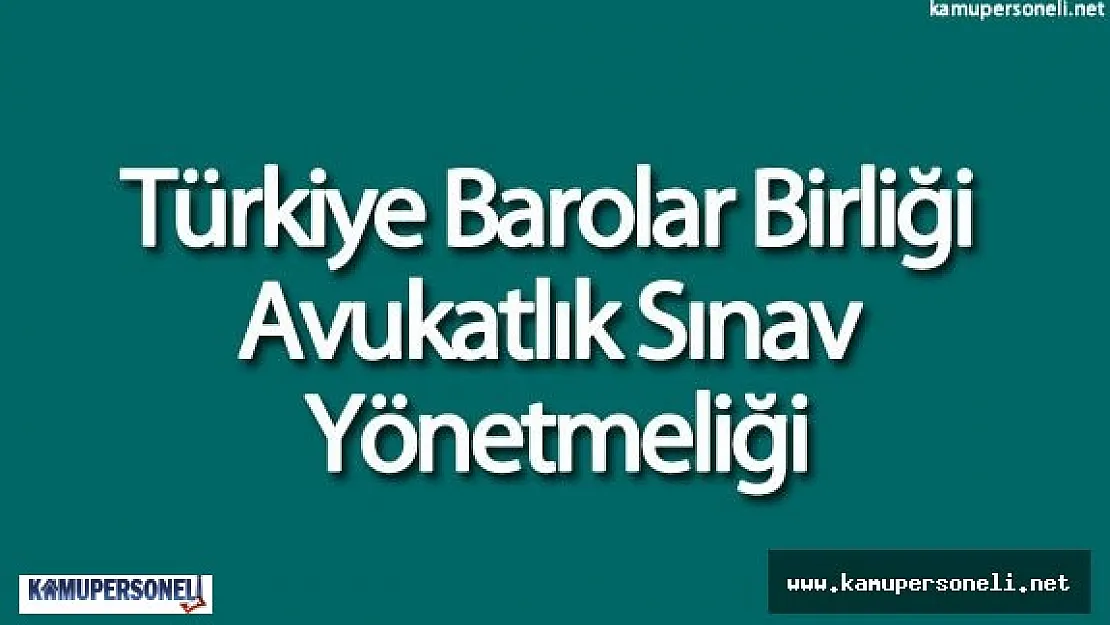 Avukatlık Sınavı Yönetmeliği