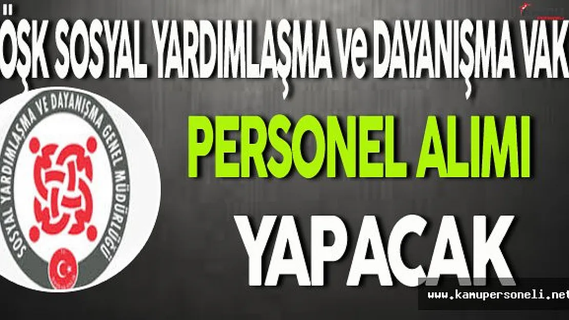 Aydın Köşk SYDV Personel Alımı Yapacak