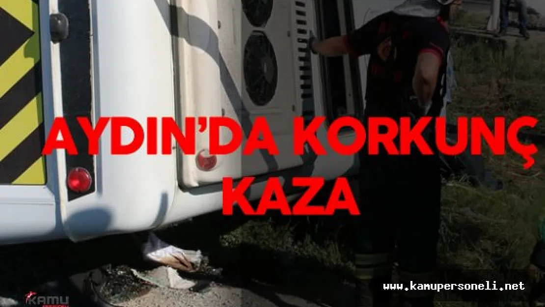 Aydın'da Öğrenci servisiyle otomobil çarpıştı: 1 ölü, 14 yaralı