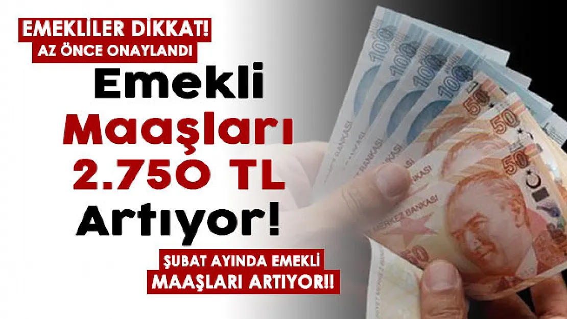 Az önce onaylandı! Emeklilerin maaşı bu ay 2 bin 750 lira artıyor