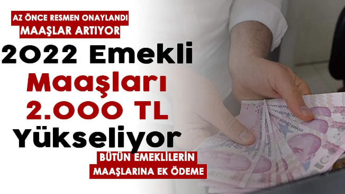 Az önce resmen onaylandı! 31 Mart'a kadar emeklilere 2 bin lira veriliyor!