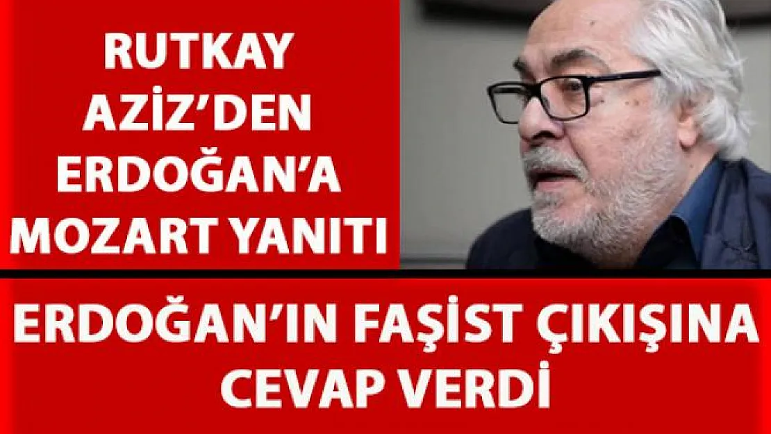 Aziz Rutkay, Cumhurbaşkanı Erdoğan'ın 'faşistliğin dik alasıdır' sözlerine cevap verdi
