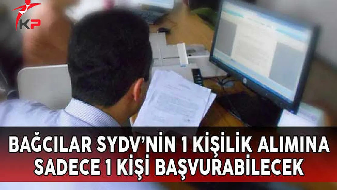 Bağcılar SYDV'nin 1 Kişilik Alımına Sadece 1 Kişi Başvurabilecek