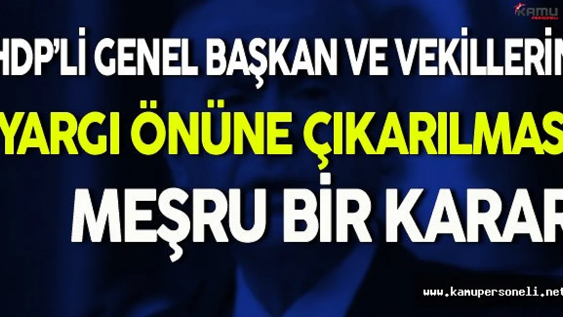 Bahçeli HDP'lilerin Yargı Önüne Çıkarılması Hakkında Konuştu
