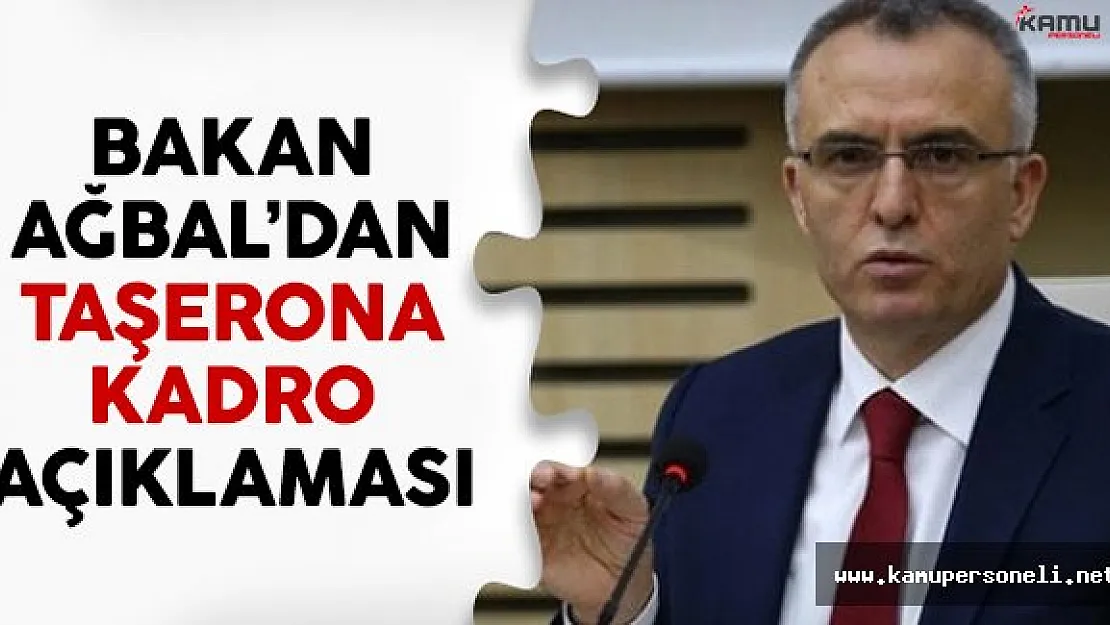 Bakan Ağbal'dan taşeron işçilere kadro açıklaması geldi !