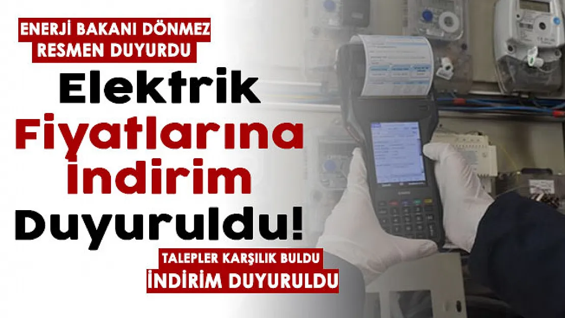 Bakan Dönmez müjdeli haberi duyurdu! Talepler karşılık buldu: Elektrik fiyatlarına indirim duyuruldu