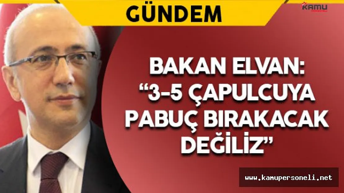 Bakan Elvan Van'daki Hain Terör Saldırısına İlişkin Açıklama Yaptı